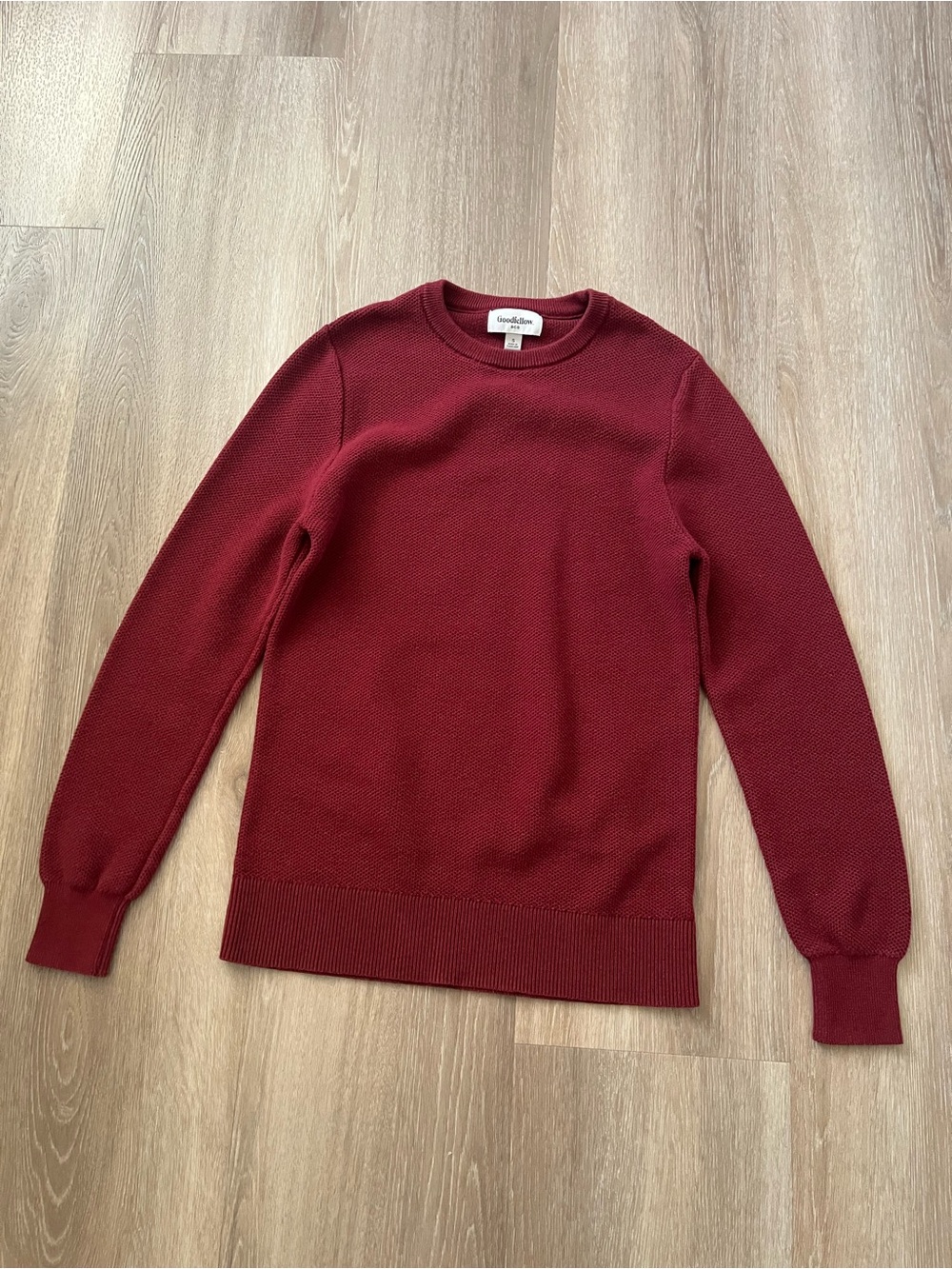 Goodfellow & Co Men's Crewneck Sweater - Wine Red